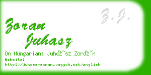 zoran juhasz business card